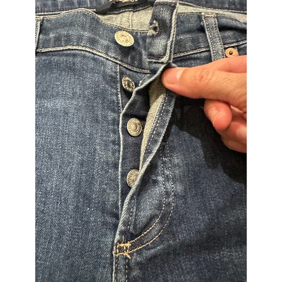 CoH Emerson Slim Boyfriend Jeans Button Fly Straight Leg Medium Wash, 28 - Picture 8 of 11